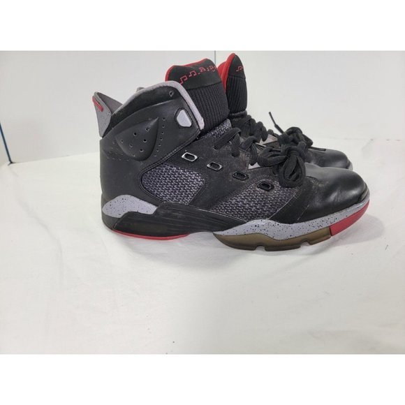 EUC‎ AIR JORDAN BASKETBALL SHOES US 10.5 428817-003 MICHAEL BLACK FIRE RED - Picture 4 of 9
